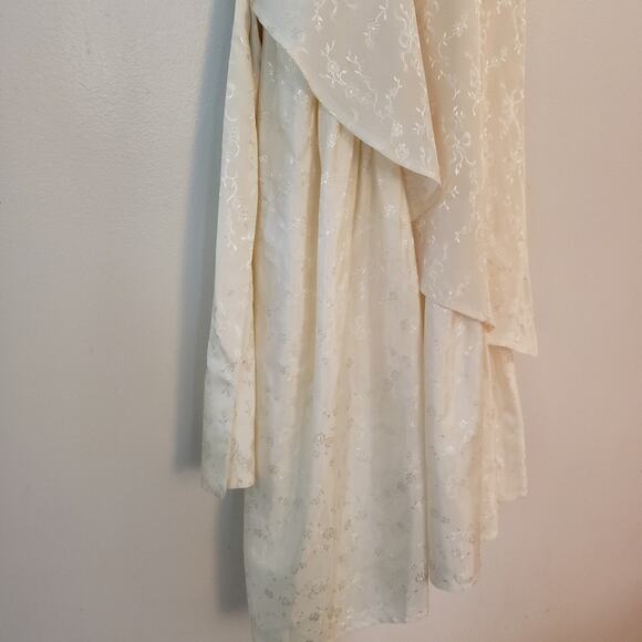 Vintage 90s Gunne Sax Ivory Backyard Beach Casual Punk Wedding Dress Small - Picture 7 of 13